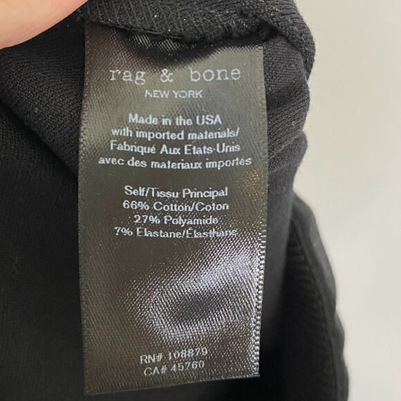 Rag & Bone Simone Black Snap Front Skinny Pants - Picture 10 of 10